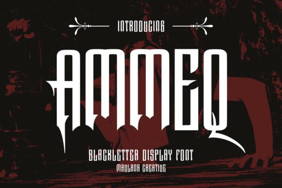 Ammeq Font: Modern Victorian Blackletter for Makers
