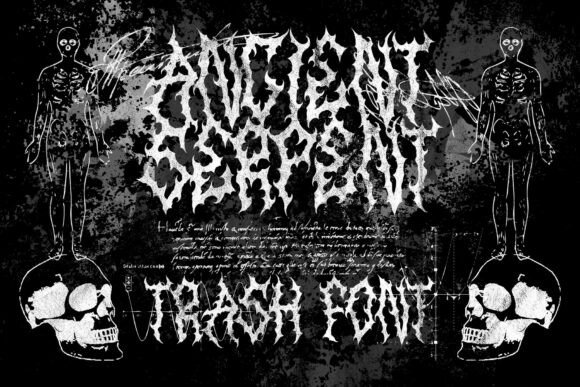 Ancient Serpent Typeface for Digital Design