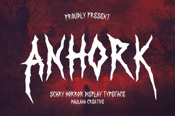 Anhork: A Bold Blackletter Horror Display Font