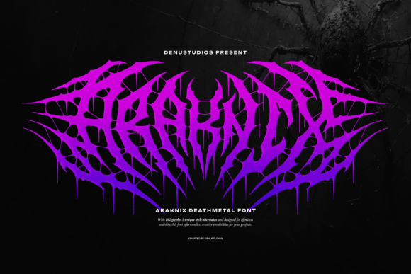 Araknix Font Review: The Ultimate Blackletter for Metal & Horror
