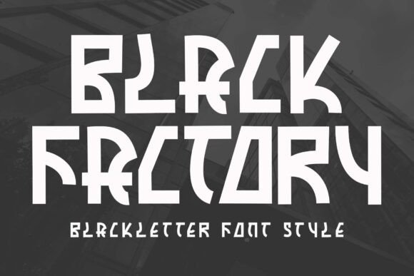 Black Factory Font for Handmade Branding
