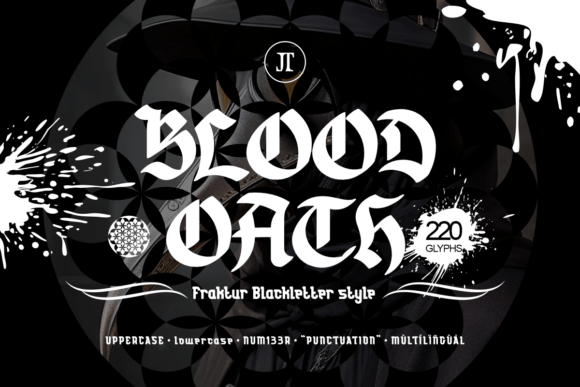 Blood Oath: A Bold Blackletter Font for Crafters