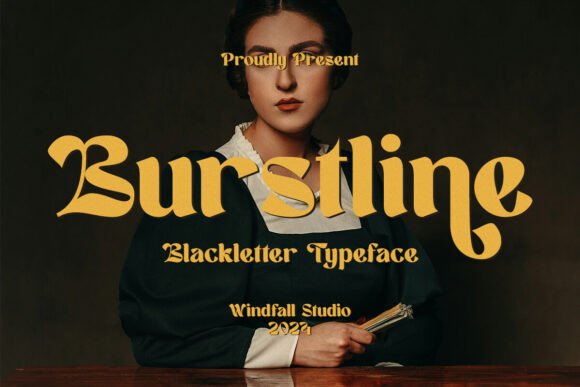 Burstline: A Modern Blackletter Typeface for Bold Editorial Design