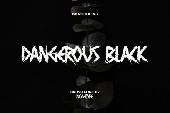 Dangerous Black Font for Editorial Impact