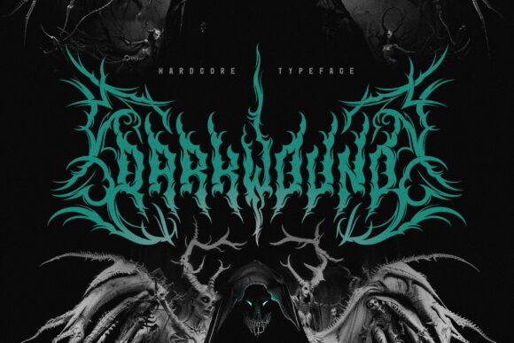 Darkwound Typeface for Aggressive Branding
