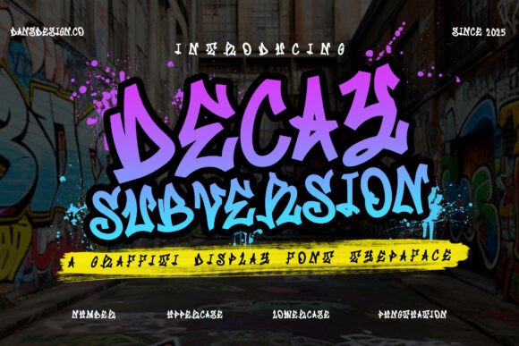 Decay Subversion: The Bold Graffiti Font for Campaigns