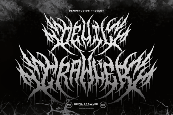 Devil Crawler Font for Bold Metal Branding