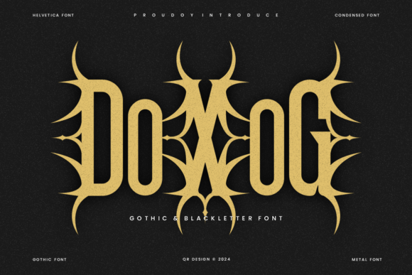 Doxog Font: Bold Blackletter for Brand Identity