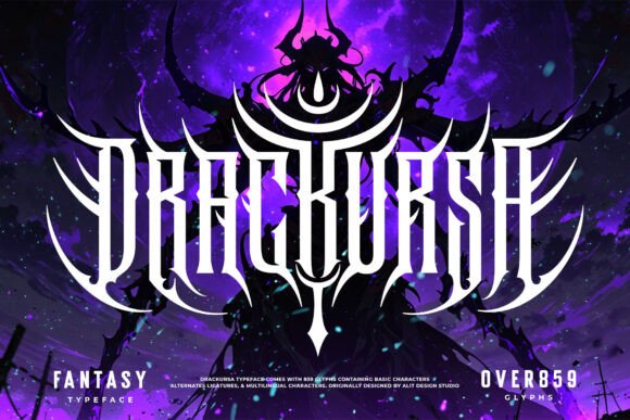 Drackursa Typeface for Bold Campaign Headlines