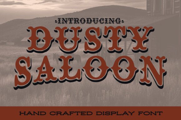 Dusty Saloon Typeface for Bold Editorial Headers
