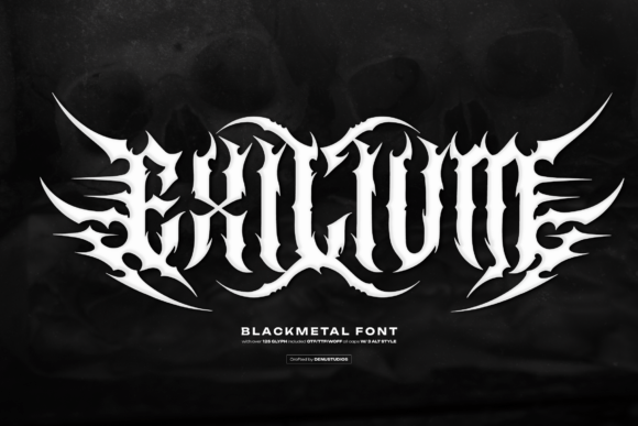Exilium: A Bold Blackletter Font for Digital Brands