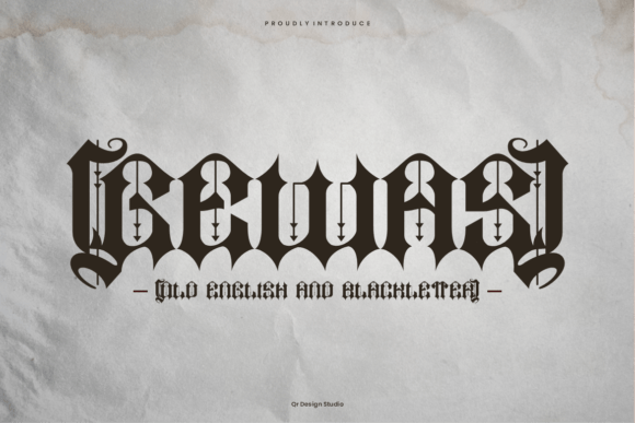 Gewas: A Bold Blackletter Font for Makers