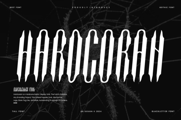 Hardcoran: A Bold Blackletter Font for Editorial Impact
