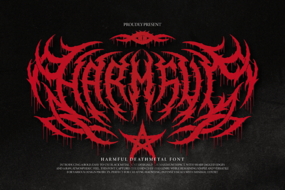 Harmful: A Bold Blackletter Typeface for Editorial Impact
