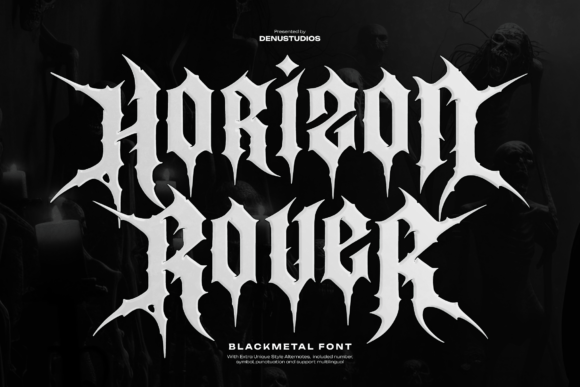 Horizon Rover: The Ultimate Black Metal Typeface