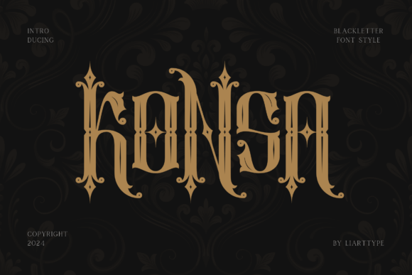 Konsa: A Luxury Blackletter Font for Makers
