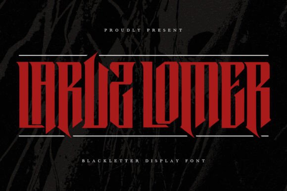 Laruz Lomer: A Bold Blackletter Typeface for Editorial Design