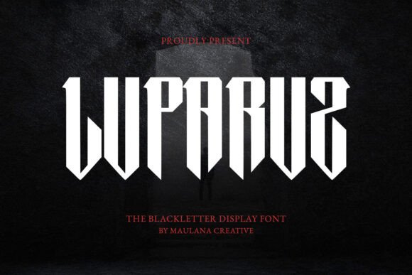 Luparuz Typeface: Bold Blackletter for Modern Brands
