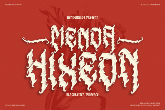 Menda Hixeon: A Bold Blackletter Typeface for Modern Brands
