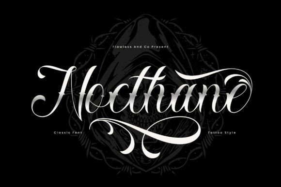 Nocthane: A Bold Tattoo-Style Font for Editors
