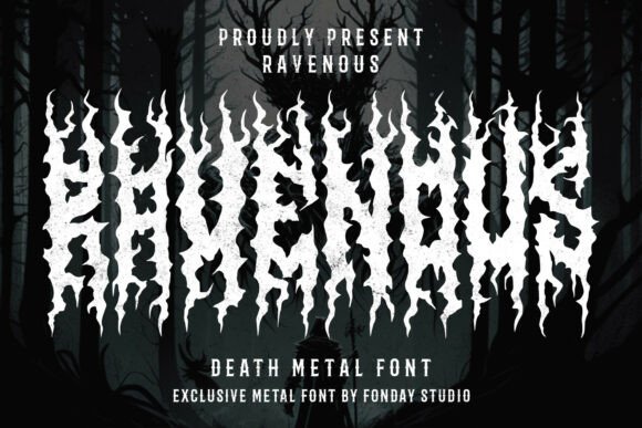 Ravenous: A Savage Blackletter Font for Crafters