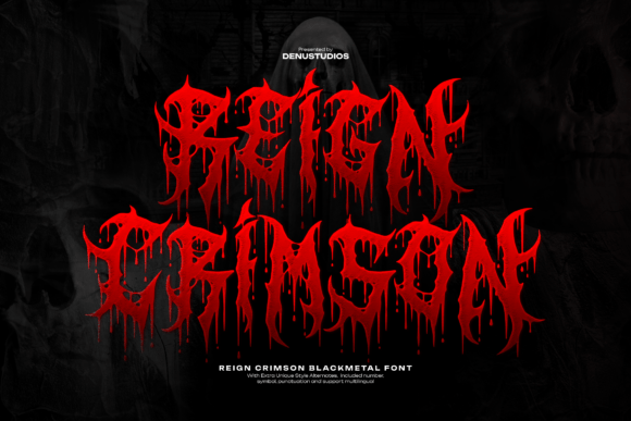 Reign Crimson: A Bold Blackletter Font for Branding