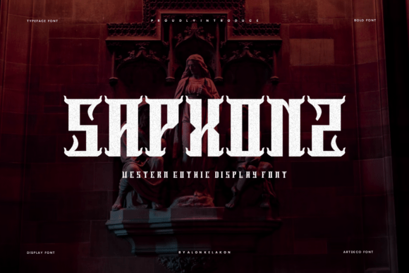 Sapxonz: A Unique Blackletter Font for Bold Branding