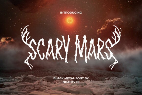 Scary Mars: A Hardcore Grunge Display Font for Makers