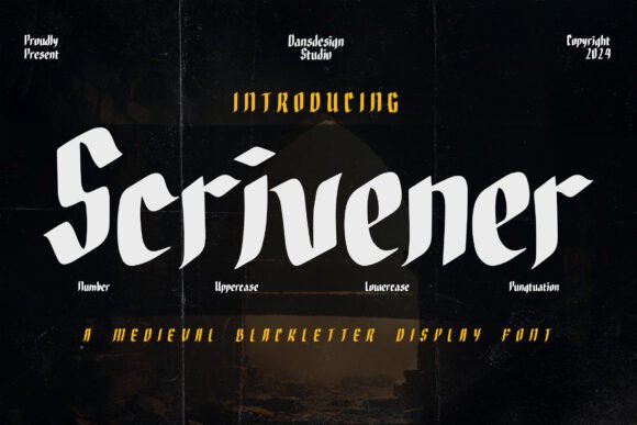 Scrivener Font Review: A Bold Blackletter for Designers