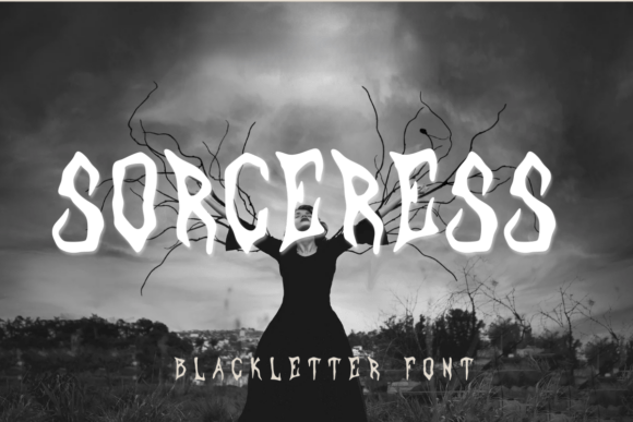 Sorceress Typeface for Dark Fantasy Branding