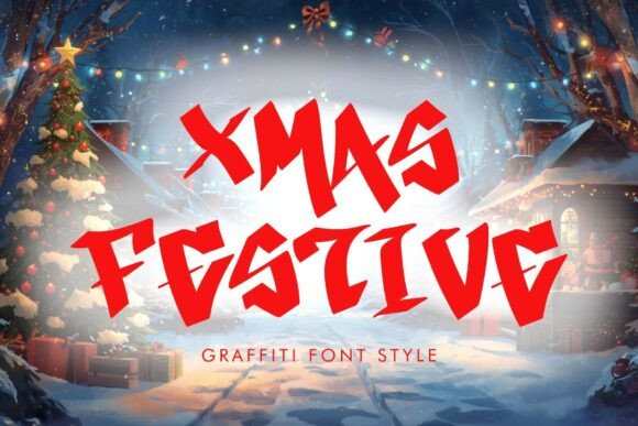 Xmas Festive: A Bold Holiday Display Font