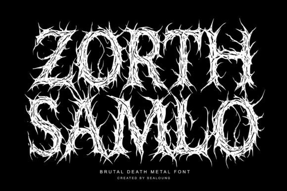 Zorth Samlo: A Brutal Blackletter Font for Crafters
